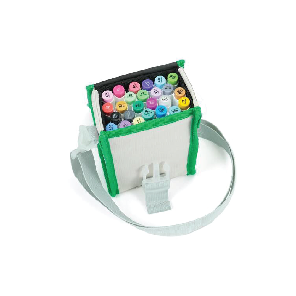 Ohuhu Basic Colors Brush-Chisel Dual Tipped Art Markers (Set of 24)