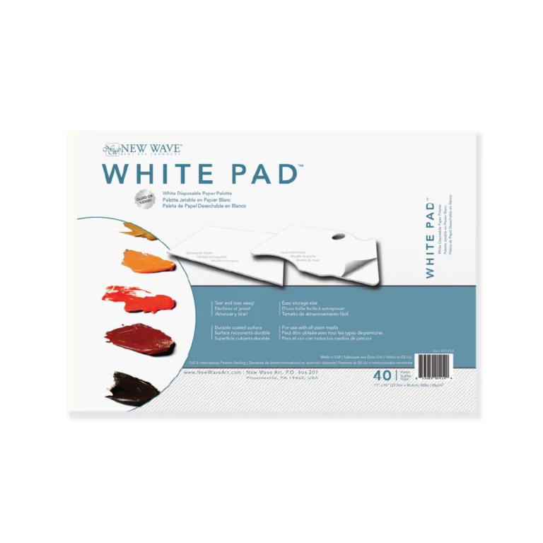 White Pad disposable palette Rectangular Model